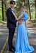 Fuchsia A line V Neck Ruffles Chiffon Prom Dresses, Long Dance Dresses OM0413