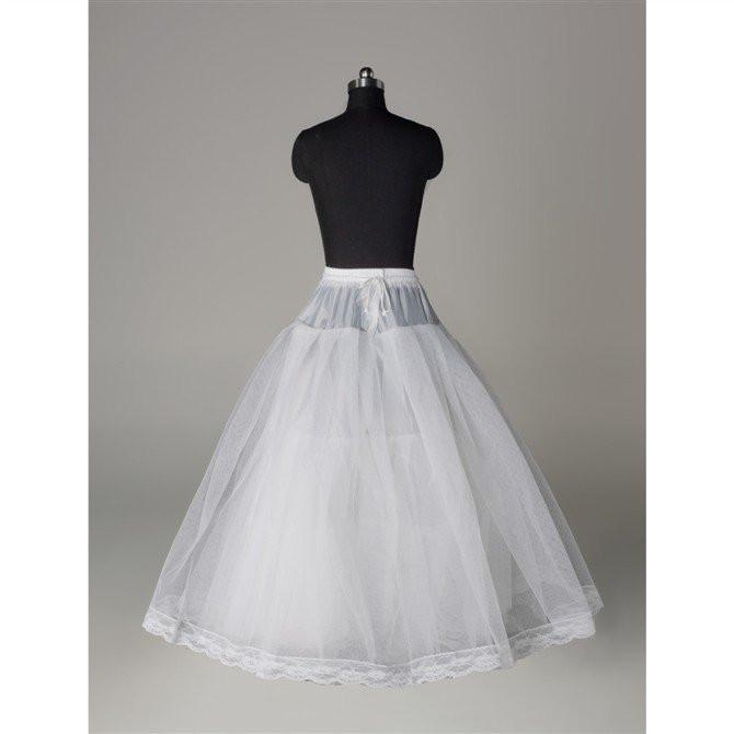 Fashion A Line Wedding Petticoat Accessories White Floor Length PDP3