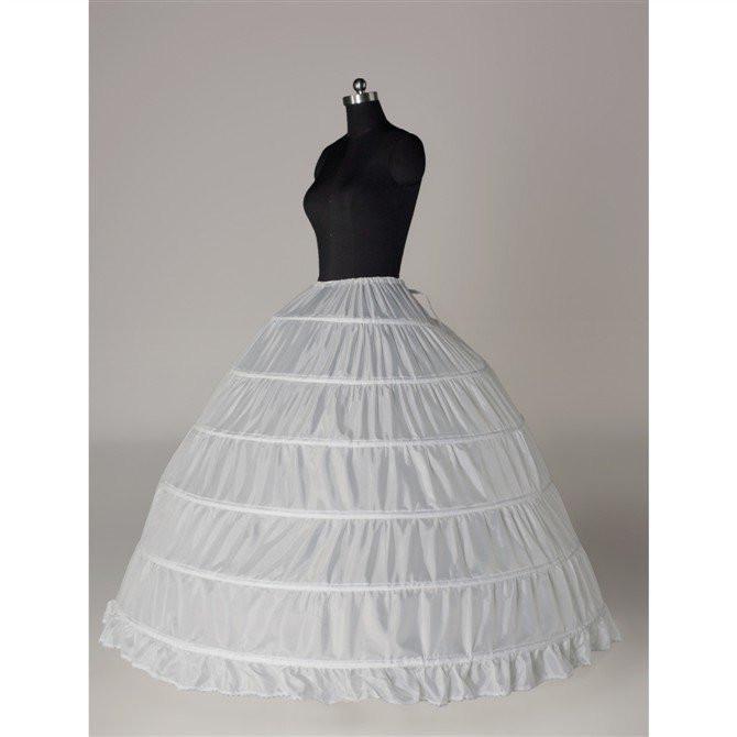 Fashion Ball Gown Wedding Petticoat Accessories White Floor Length PDP8