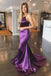 Elegant Mermaid Green Long Prom Dresses With Sweep Train PDJ70