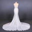 Mermaid Appliques Long Stunning Wedding Dress, Long Bridal Dresses PDQ19