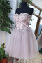 Cute Sweetheart Tulle Lace Beads Short Prom Dress, Homecoming Dress PDP35