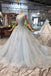 New Arrival Wedding Dresses V Neck Lace Up Back Beads Prom Dress Tulle PDL17