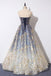 Unique A Line Strapless Ombre Long Prom Dress Stunning Party Dresses PDS59