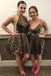 New Arrival Mini Leopard Print, Homecoming Dress,  Sleeveless Short Prom Dress PPD53