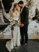 Elegant lace long sheath wedding dresses with appliques backless bridal dress mg666