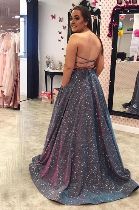 Sparkly long strapless prom dresses cheap evening party dress mg129