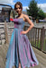 Simple A Line Spaghetti Straps Prom Dresses Cheap Formal Dresses with Pockets PD154