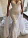 Luxurious Sweetheart Strapless Detachable Train Mermaid Wedding Dresses With Appliques WD16
