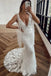 New Arrival Deep V Neck Mermaid Lace Wedding Dresses, Backless Bridal Dress OW0127
