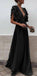 Boho Colorful V Neck A Line Cheap Bridesmaid Dress, Long Modest Dresses PDH12