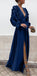 Boho Colorful V Neck A Line Cheap Bridesmaid Dress, Long Modest Dresses PDH12