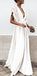 Boho Colorful V Neck A Line Cheap Bridesmaid Dress, Long Modest Dresses PDH12