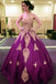 Gold Lace Appliques Sweetheart Ball Gown Prom Dress Sweet 16 Dress Quinceanera Dresses PDI59