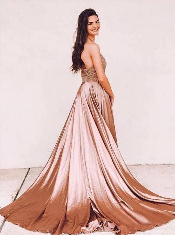 Sexy halter sleeveless long prom dresses cheap beaded evening dress mg244