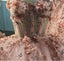Ball Gown Dusty Pink Sweetheart 3D Floral Appliques Cocktail Dresses, Homecoming Dress OMH0063