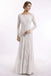 Elegant Lace Bridal Dress, Long Sleeves Backless Beach Wedding Dresses PDN91