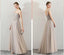 A Line Tulle Long Straps Lace Up Back Beaded Prom Dresses,Evening Dress PDG73