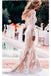Vintage Long Sleeve Mermaid Lace Applique Wedding Dresses PDN93