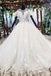 Elegant Ball Gown Big Wedding Dresses, Appliques Bridal Dress with Short Sleeves PDN73