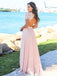 Pink Maxi Bridesmaid Dresses Short Sleeve Beach Wedding Guest Dresses PDO14