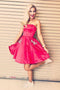 Simple A Line Strapless Short Homecoming Dress with Pockets PDO4