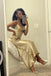 Sexy Gold Mermaid Prom Dresses Spaghetti Straps Long Sleeveless Evening Dresses OM0227