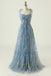 Gorgeous A Line Green Embroidery Sweetheart Tulle Prom Dresses 2023, Dance Dress OM0370