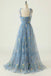 Gorgeous A Line Green Embroidery Sweetheart Tulle Prom Dresses 2023, Dance Dress OM0370
