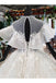 Elegant Ball Gown Big Wedding Dresses, Appliques Bridal Dress with Short Sleeves PDN73