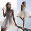 Puffy A line Ivory Lace Appliques Tulle Mini Graduation Dresses, Homecoming Dresses OMH0015