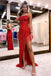 Lilac Mermaid Sequins Spaghetti Straps Scoop Lace Up Prom Dresses With Slit OM0350