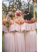 Off the Shoulder Burgundy Bridesmaid Dresses Cheap Long Bridesmaid Dress PDO23