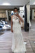 Halter Mermaid Lace Appliques Wedding Dresses, Sleeveless Open Back Bridal Gown OW0065