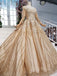 Stunning Ball Gown Long Sleeves Prom Dress, Pretty Quinceanera Dresses PDP64
