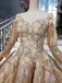 Stunning Ball Gown Long Sleeves Prom Dress, Pretty Quinceanera Dresses PDP64