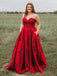 New Arrival Burgundy Sweetheart Floral Long Plus Size Prom Dresses with Pockets PDH67