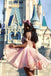 Pink Off the Shoulder Sweetheart Sequins Short Prom Dresses, Homecoming Dresses OMH0249