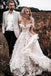 A Line Off The Shoulder Lace Appplique Beach Wedding Dress with Tulle, Bridal Dress OW0097