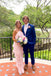 A Line Pink Halter Tulle Long Prom Dress, Layers Sleeveless Unique Dance Dresses OM0329