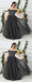 Grey Tulle A Line Beads Long Prom Dress,Evening Dresses PDE88