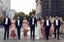 Beautiful Sheath Sleeveless Pink Long Bridesmaid Dress with Split PDG54