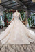 Princess Long Sleeves Ball Gown Lace Wedding Dresses, Long Bridal Dress PDN43