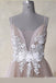 Spaghetti Straps Appliques Tulle A Line Long Prom Dress Formal Evening Dresses PDS14