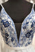 Junior A line V neck White Chiffon Spaghetti Straps Beads Homecoming Dresses OMH0067
