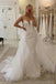 Beautiful Mermaid Spaghetti Straps V neck Lace Wedding Dresses with Detachable Train OW0057