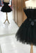 Light Pink Tulle Strapless Short Homecoming Dress with Sash, Graduation Dresses OMH0196