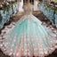 Princess Ball Gown Flower Appliques Prom Dress,Quinceanera Dresses PDE65