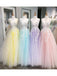 Stunning Lace Applique Ball Gown Long Ball Gowns Prom Dresses Quinceanera Dress PDN86
