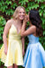 Simple A Line Spaghetti Straps Short Prom Dresses Hunter Green Homecoming Dresses SK46